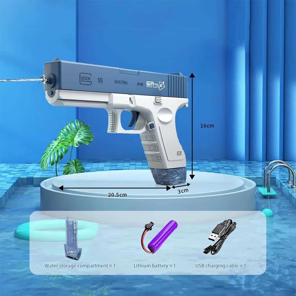 Electric Burst Water Gun Blue Drum Version For Kids 7-14 Years - LJ Enterprise